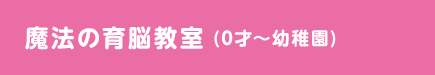 魔法の育脳教室 (0才~幼稚園)