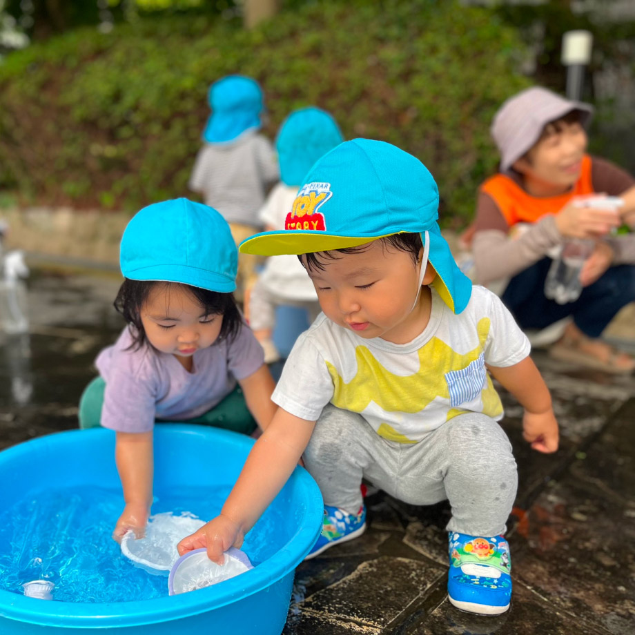 水遊びの写真